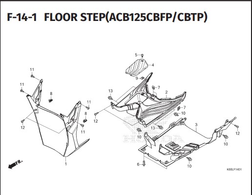 F-14-1 FLOOR STEP