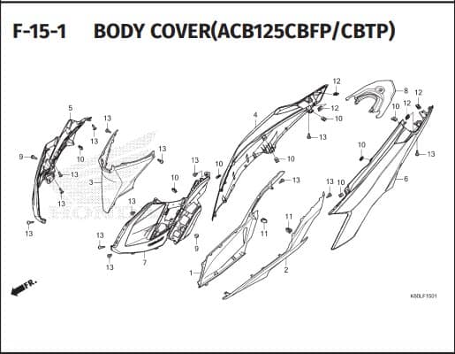 F-15-1 BODY COVER