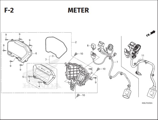 F-2 Meter – Katalog Suku Cadang Honda Vario 125 K2V