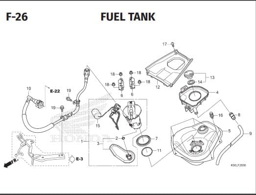 F-26 Fuel Tank – Katalog Suku Cadang Honda Vario 125 K2V