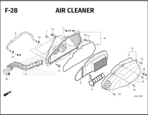 F-28 AIR CLEANER