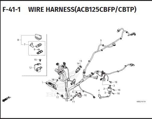 F-41-1  Wire Harness – Katalog Suku Cadang Honda Vario 125 K2V