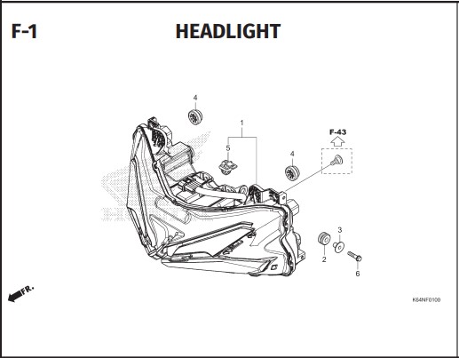 F-1 HEAD LIGHT