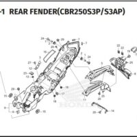 F-34-1 Rear Fender – Katalog Honda CBR 250RR K64N