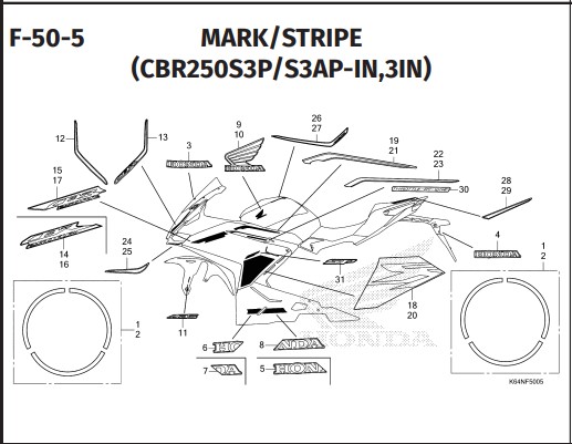 F-50-5 MARK STRIPE