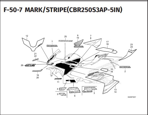 F-50-7 Mark Stipe – Katalog Honda CBR 250RR K64N