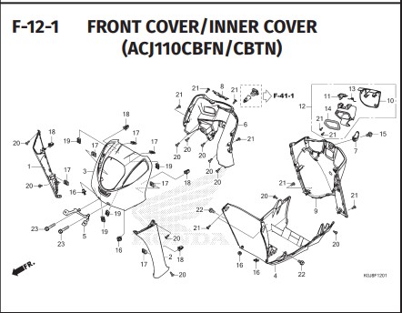 F-12-1 FRONT COVER INNER COVER