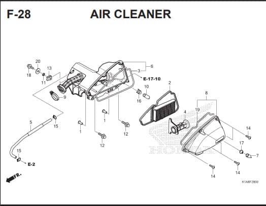 F-28 AIR CLEANER