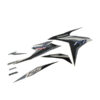 Sticker Body Set Kiri Putih Silver Honda Vario Techno 125 FI CBS ISS - Image 3