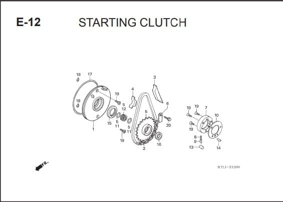 E-12 Starting Clutch – Katalog Honda Supra FIT X