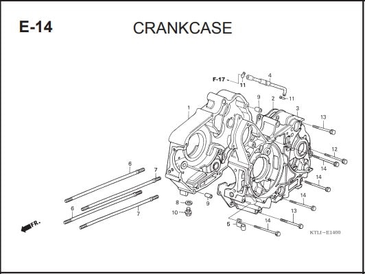 E-14 CRANKCASE