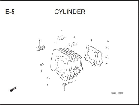 E-5 Cylinder – Katalog Honda Supra FIT X