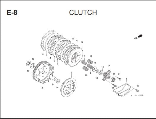 E-8 CLUCH