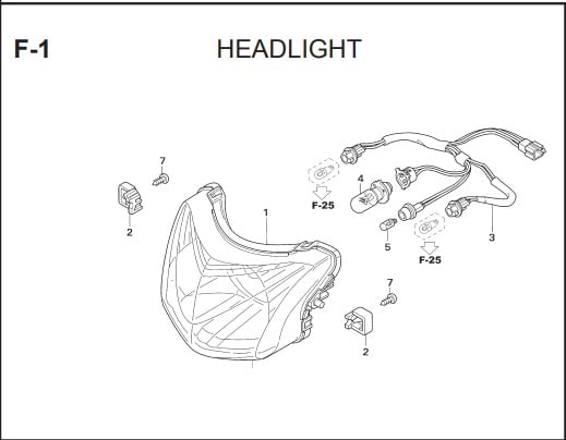 F-1 Headlight – Katalog Honda Supra FIT X