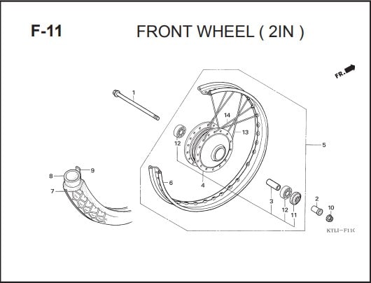 F-11 Front Wheel – Katalog Honda Supra FIT X