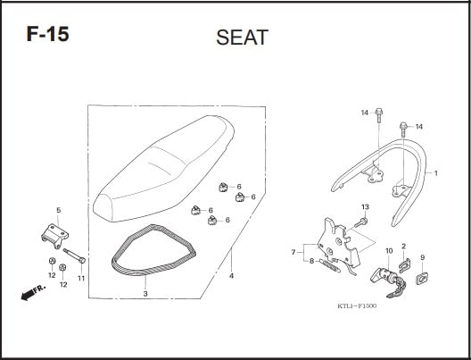 F-15 Seat – Katalog Honda Supra FIT X