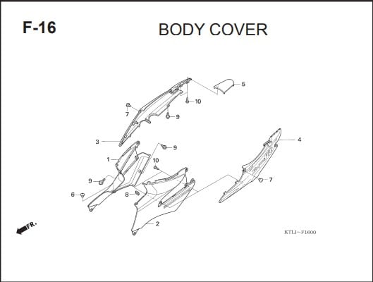 F-16 Body Cover – Katalog Honda Supra FIT X