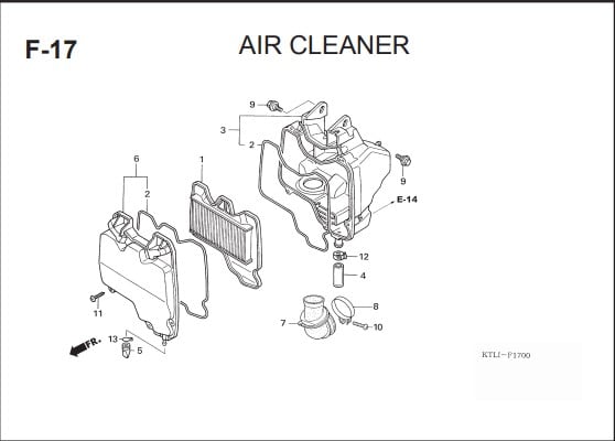 F-17 AIR CLEANER