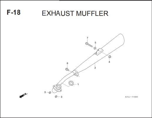 F-18 Exhaust Muffler – Katalog Honda Supra FIT X