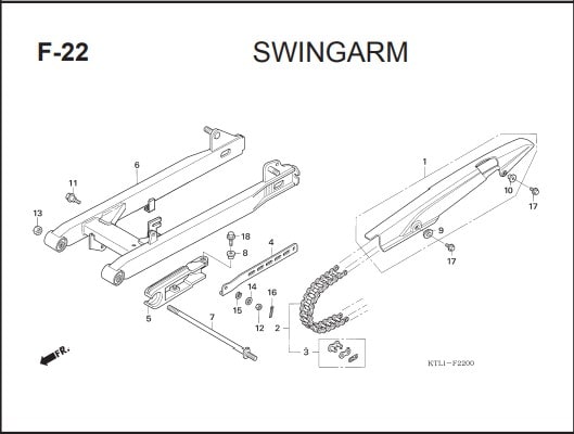 F-22 SWINGARM