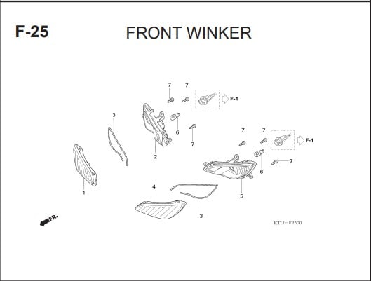 F-25 FRONT WINKER