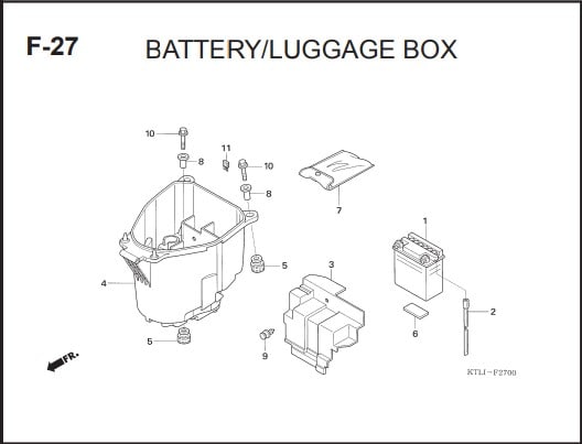 F-27 Battery Luggage Box – Katalog Honda Supra FIT X