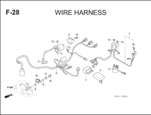 F-28 Wire Harness – Katalog Honda Supra FIT X