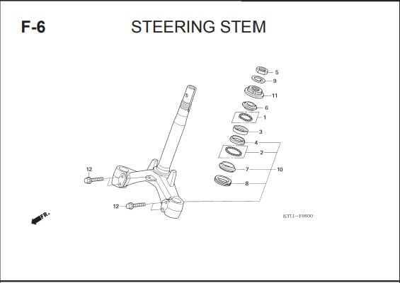 F-6 Steering Stem – Katalog Honda Supra FIT X