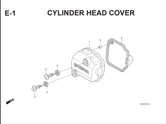 E-1 Cylinder Head Cover