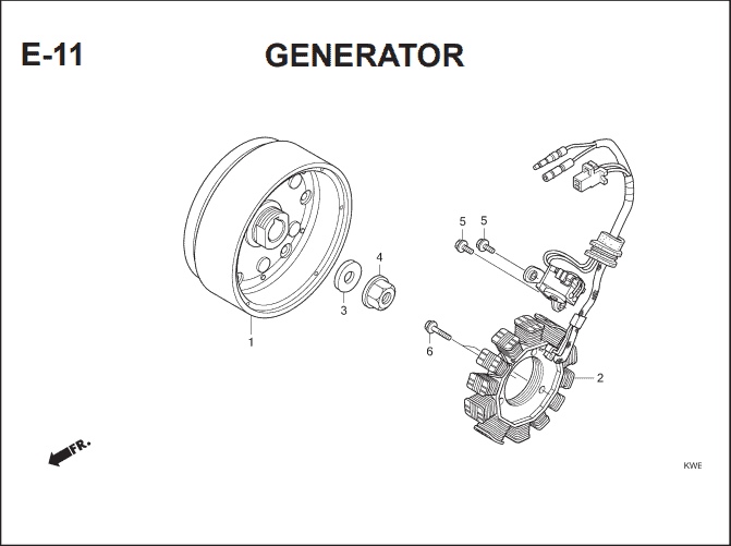 E-11 Generator – Katalog Suku Cadang Honda Blade 110