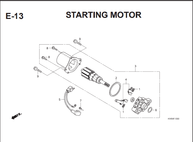 E-13 Starting Motor