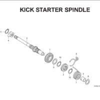 E-18 Kick Starter Spindle