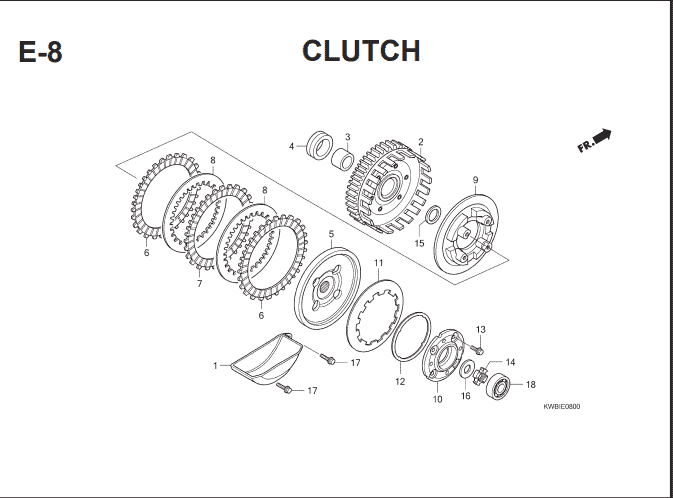 E-8 Clutch