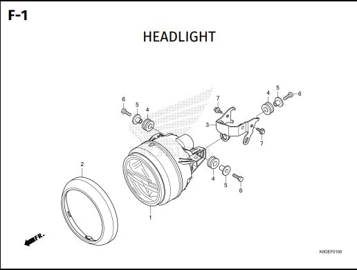 F-1 Headlight