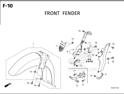 F-10 Front Fender