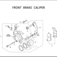 F-12 Front Brake Caliper – Katalog Honda Super Cub 125