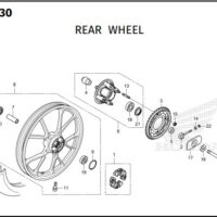 F-19-30 Rear Wheel – Katalog Honda Super Cub 125