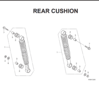 F-22 Rear Cushion – Katalog Suku Cadang Honda Blade 110
