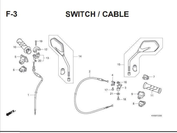 F-3 Switch Cable