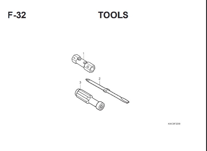 F-32 Tools – Katalog Suku Cadang Honda Blade 110