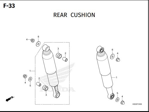 F-33 Rear Cushion