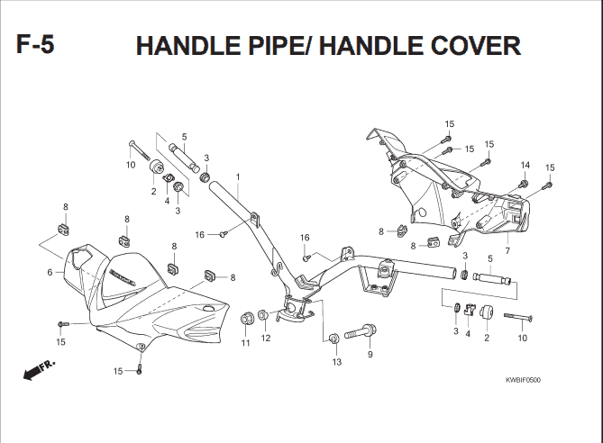 F-5 Handle Pipe Hendle Cover