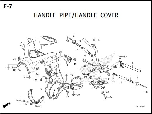 F-7 Handle Pipe Handle Cover