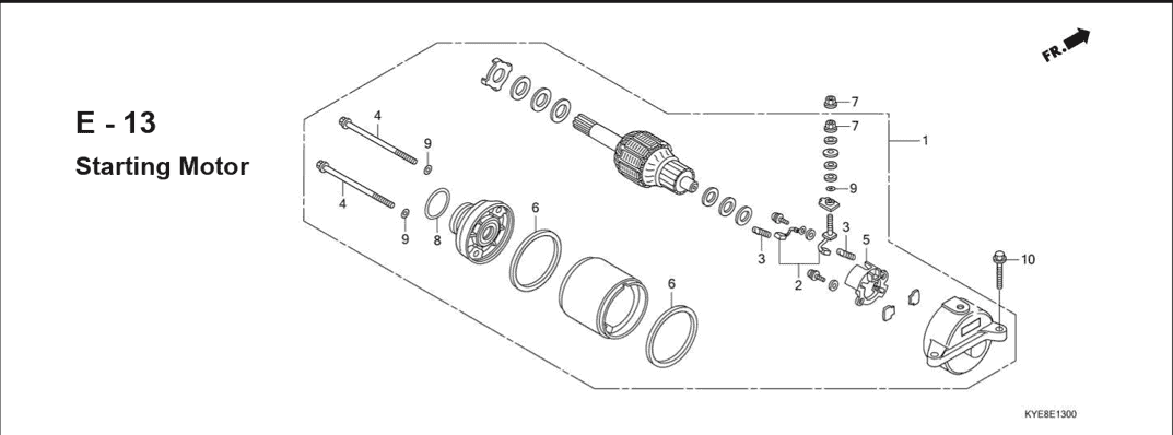 E-13 Starting Motor