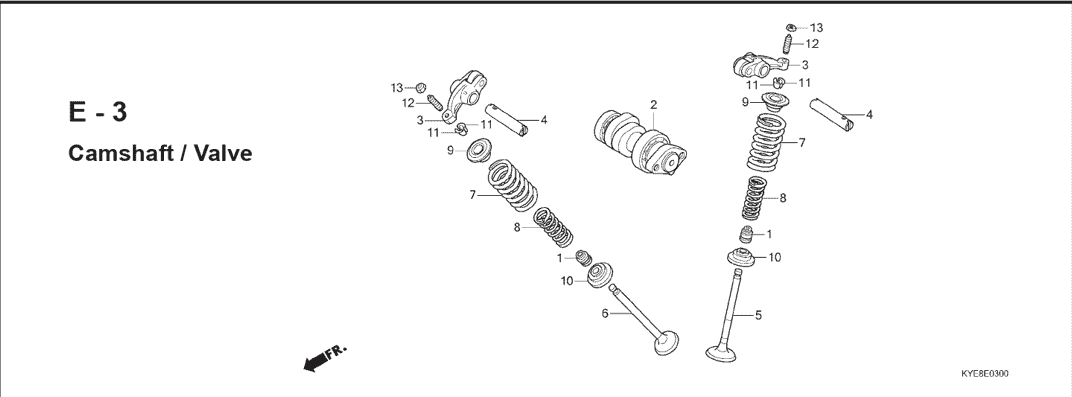 E-3 Camsaft Valve