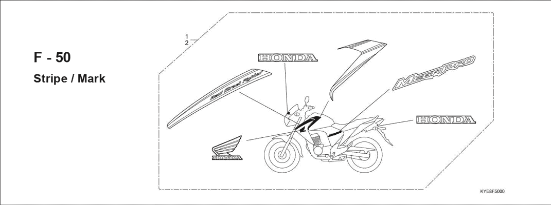 F-50 Strip Mark