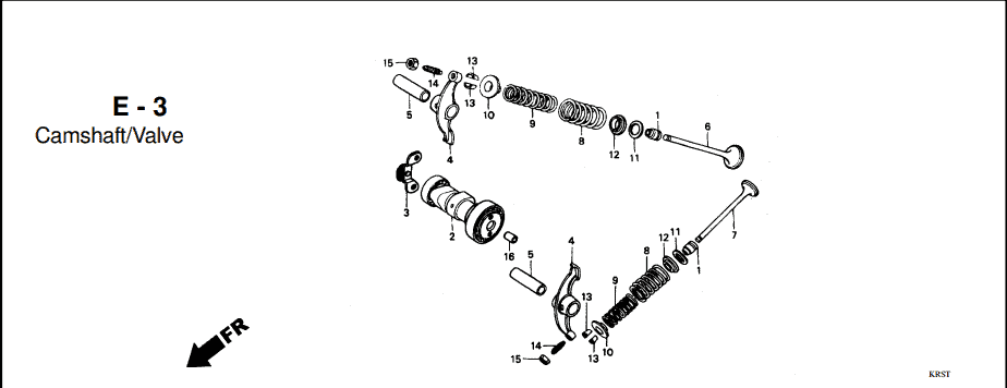 E-3 Camshaft Valve – Katalog Suku Cadang Honda Supra FIT New