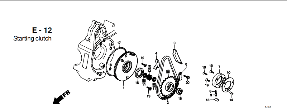 E-12 Starting Clutch – Katalog Suku Cadang Honda Supra FIT New