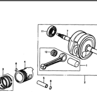 E-15 Crankshaft Piston – Katalog Suku Cadang Honda Supra FIT New