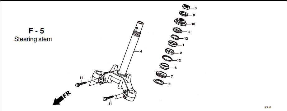 F-5 Steering Stem – Katalog Suku Cadang Honda Supra FIT New